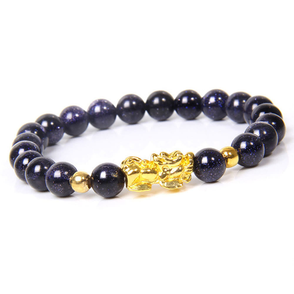 KarmaRipple's FengShui Fortunate Pixiu Obsidian Wealth Bracelet p2