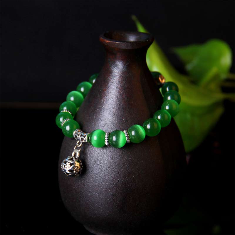 KarmaRipple's Tibetan Cat Eye Fortunate Bracelet p17