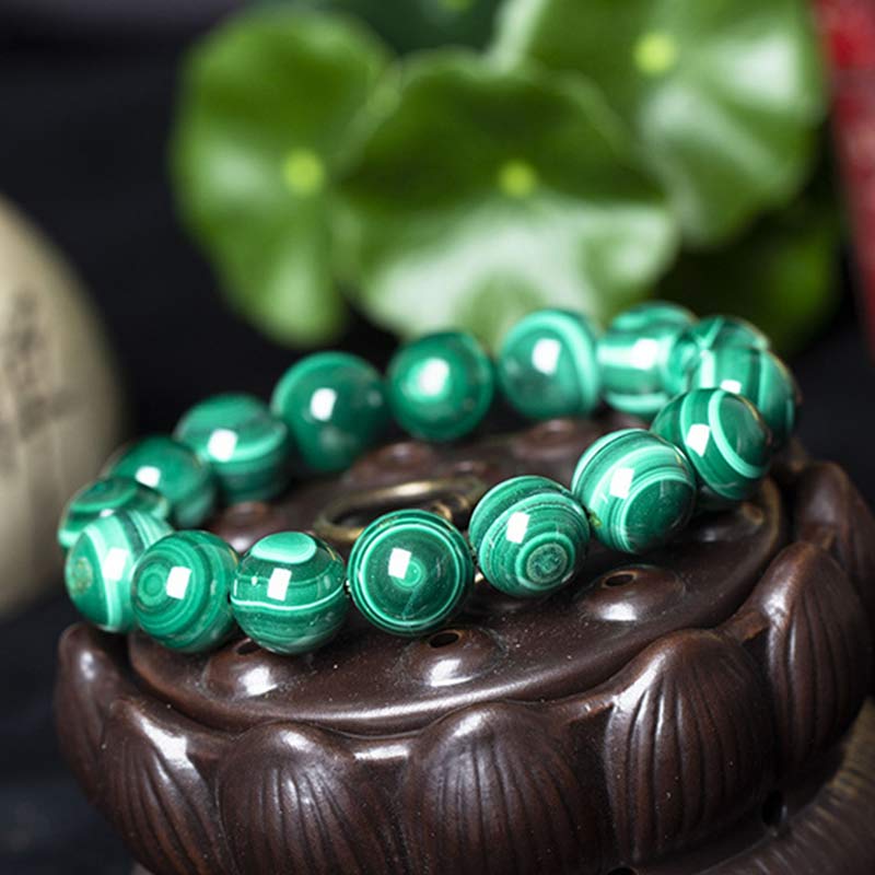 KarmaRipple's Authentic Malachite Protection Calmness Bracelet p14