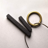 KarmaRipple's Zen Circle Ebony Wood Enlightenment Pendant Necklace