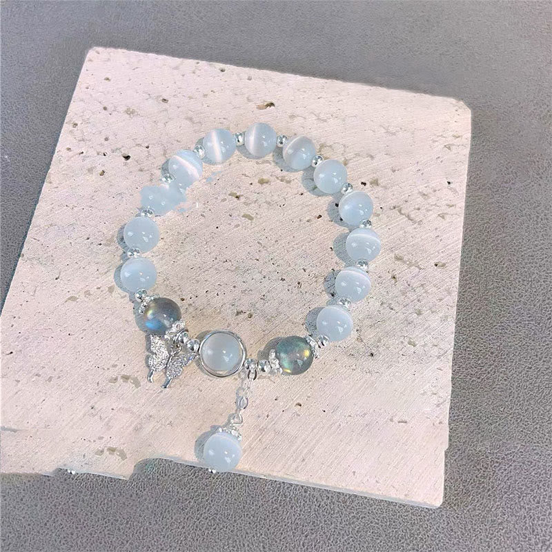 KarmaRipple's Cat's Eye Moonstone Butterfly Star Talisman Support Bracelet p9