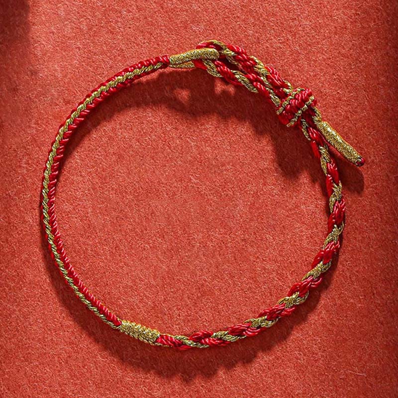 KarmaRipple's Handmade Chinese Zodiac Rabbit Rooster Rat Horse Dragon Protection Braid String Bracelet p13