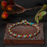 KarmaRipple's Tibet Handmade Five Color Thread Protection Braid String Bracelet
