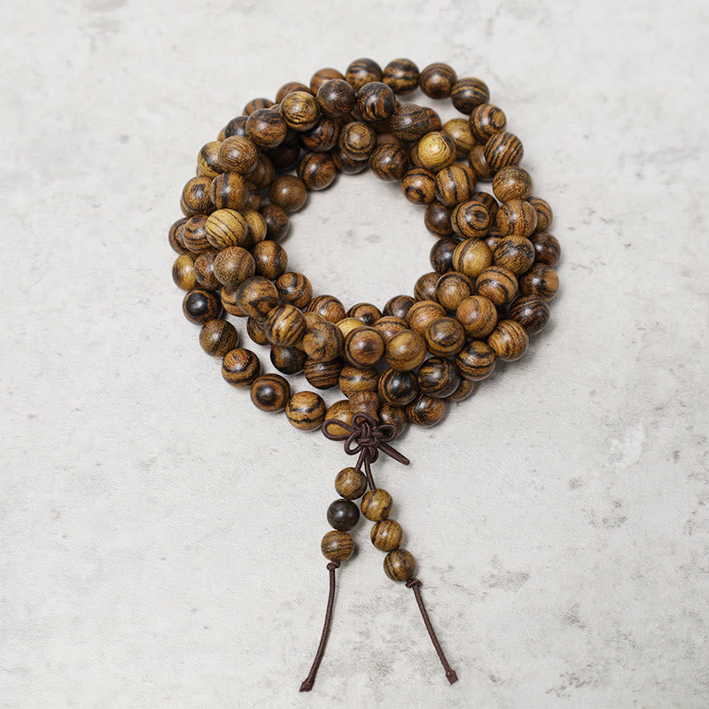 KarmaRipple's 108 Mala Beadwork Bracelet Prayer Meditation Sandalwood Elastic p28