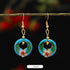 Round Light Blue Flower 3*2cm