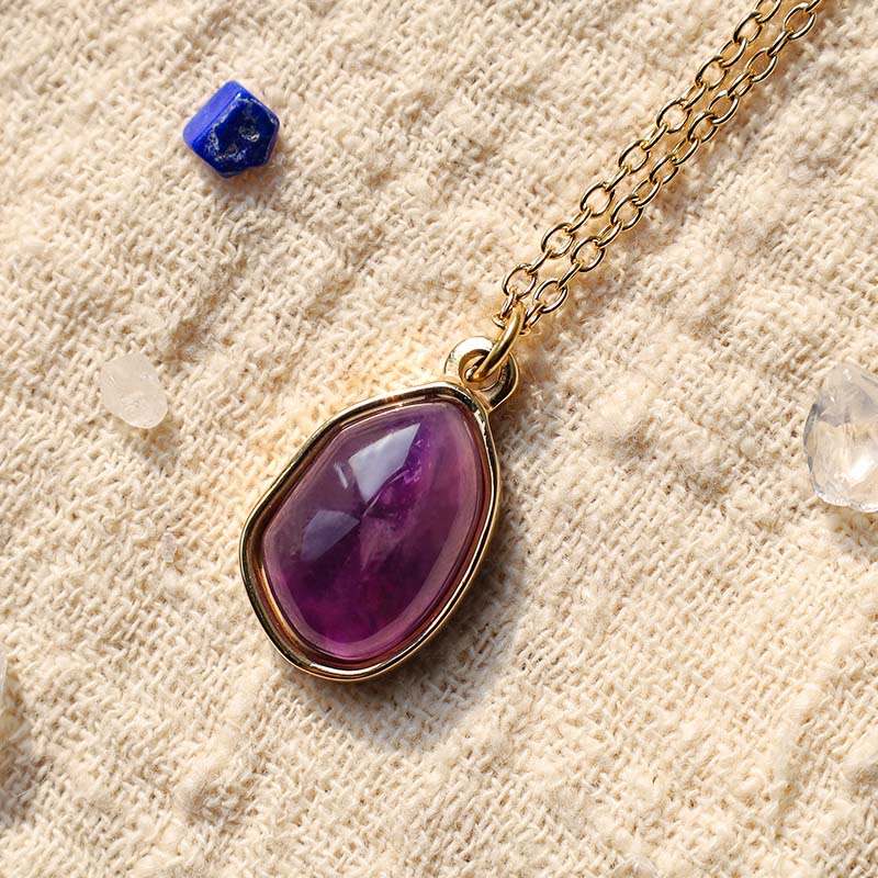 KarmaRipple's Authentic Green Aventurine Amethyst Rose Quartz Blessing Pendant Necklace p10