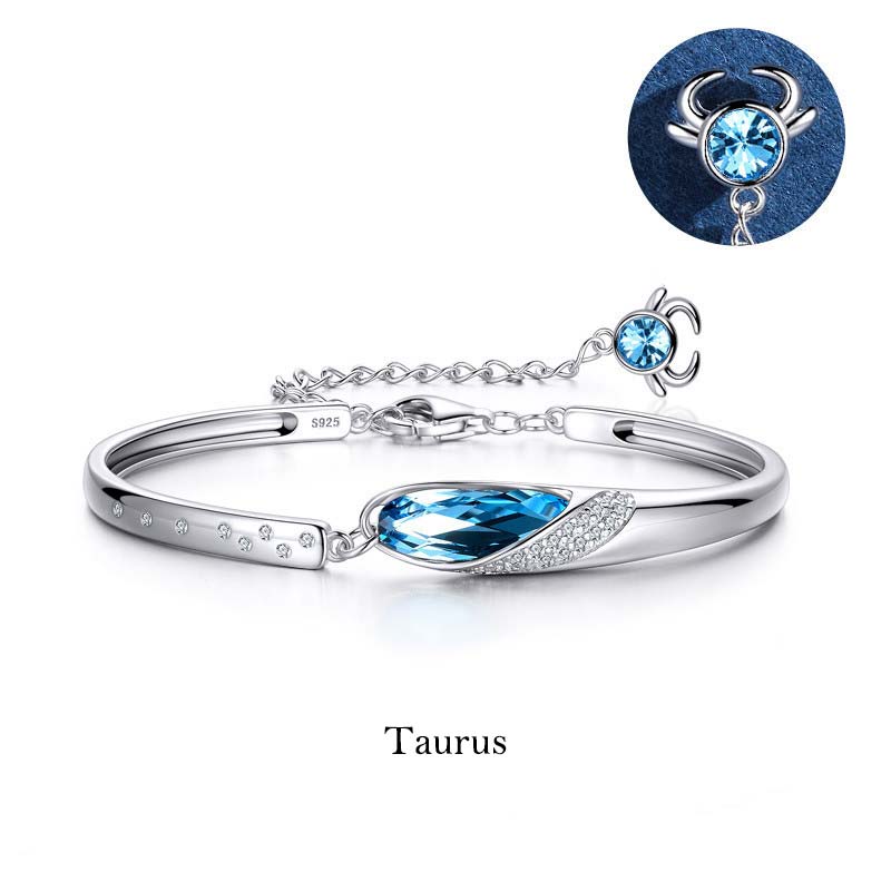 KarmaRipple's 925 Silver Plated Bronze 12 Constellations of the Zodiac Talisman Bracelet p7