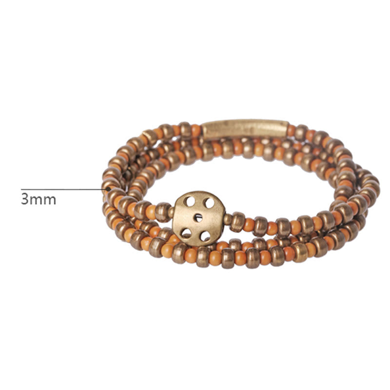 KarmaRipple's Retro Olive Pit Bronze Wealth Bracelet p7