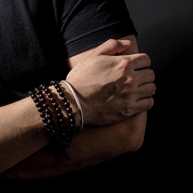 KarmaRipple's Tibetan Heart Sutra Ivory Bronze Fortune Bracelet p2