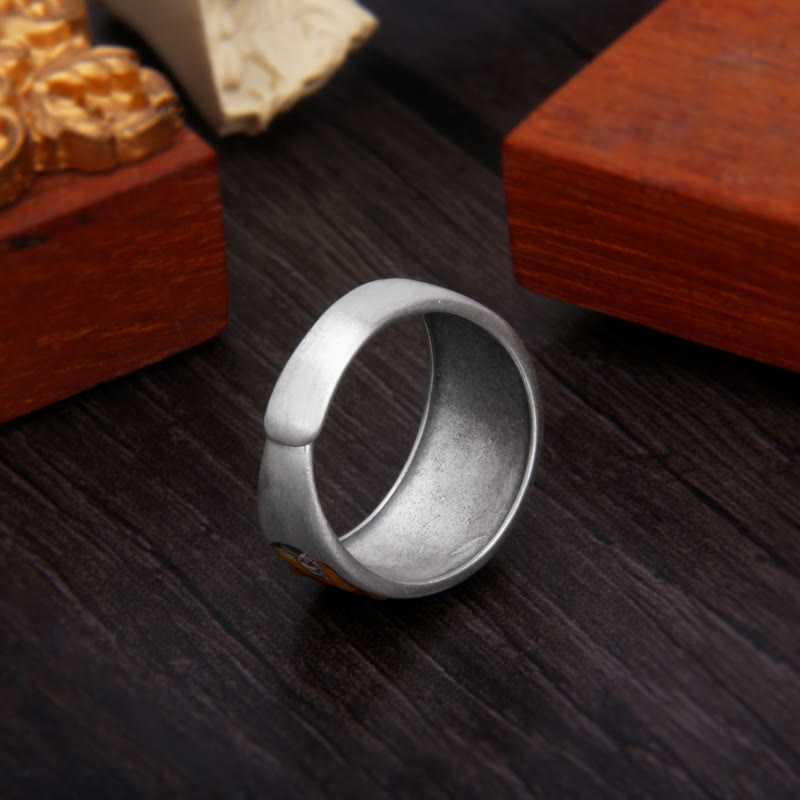 KarmaRipple's 999 Sterling Silver Nine Tailed Fox Success Protection Ring p4