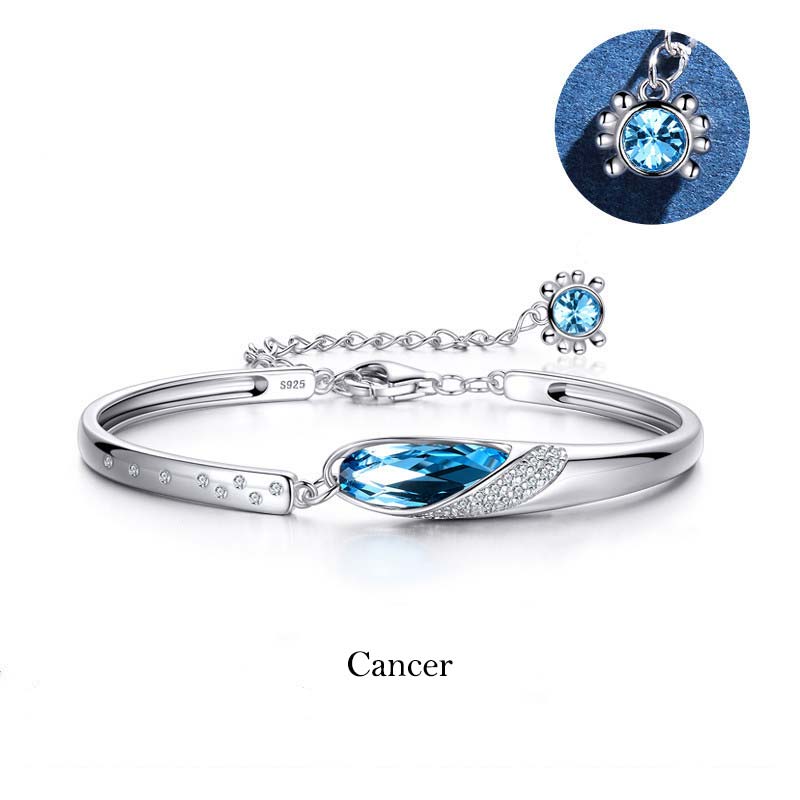 KarmaRipple's 925 Silver Plated Bronze 12 Constellations of the Zodiac Talisman Bracelet p4