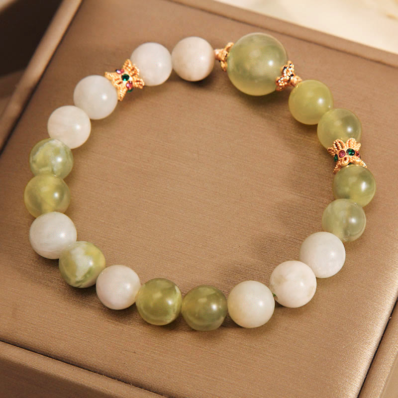 KarmaRipple's Green Grape Color Jade Abundance Bracelet p3