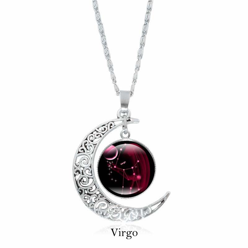 KarmaRipple's 12 Constellations of the Zodiac Moon Protection Pendant Chain Necklace p10