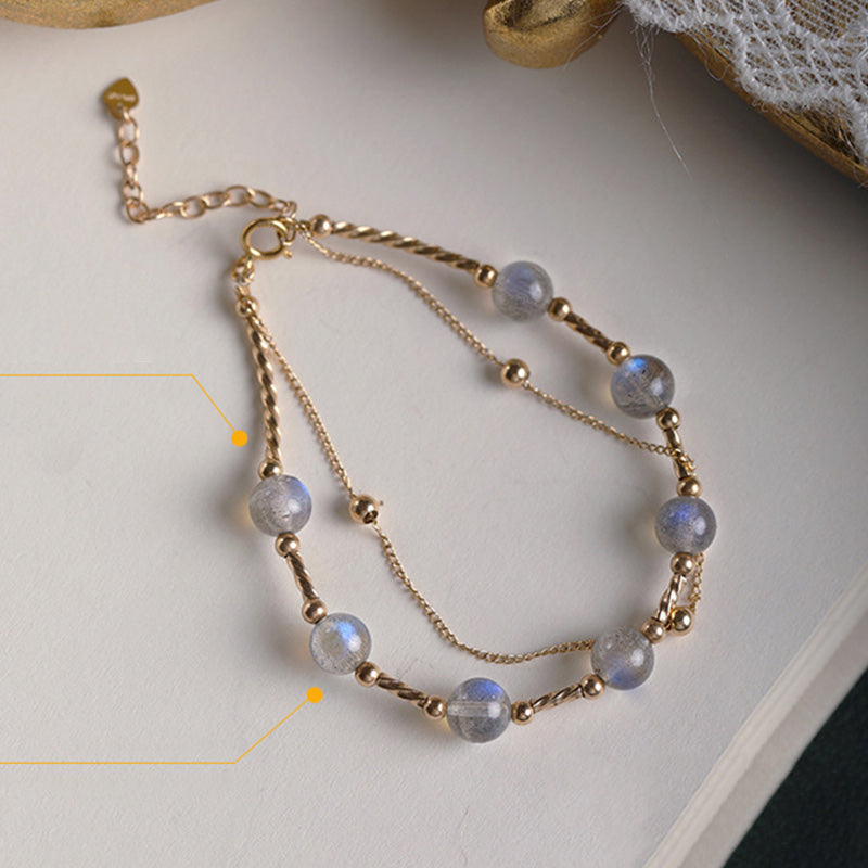KarmaRipple's Moonstone'sitive Charming Chain Bracelet p14