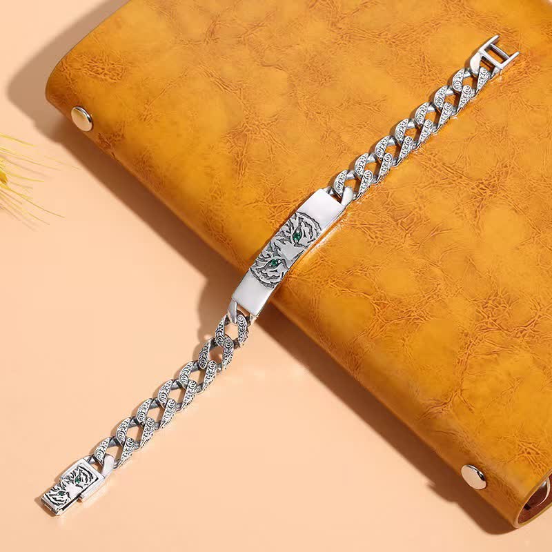 KarmaRipple's Tiger Bronze Fortune Cuff Chain Bracelet p6