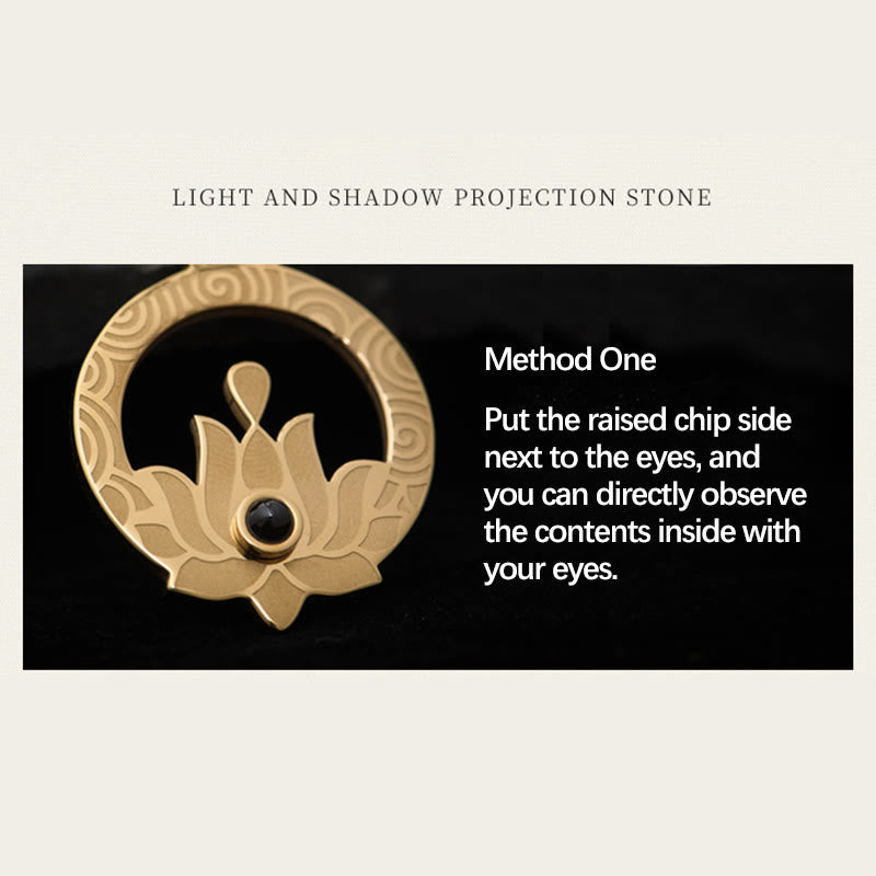 KarmaRipple's Lotus Titanium Steel Enlightenment Projection Shurangama Mantra Pendant Necklace p8