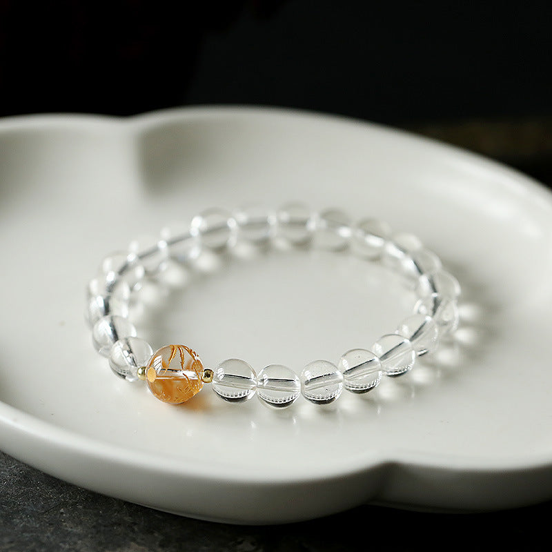 KarmaRipple's Authentic Black Obsidian Ivory Gemstone Black Onyx Dragon Strength Bracelet p10