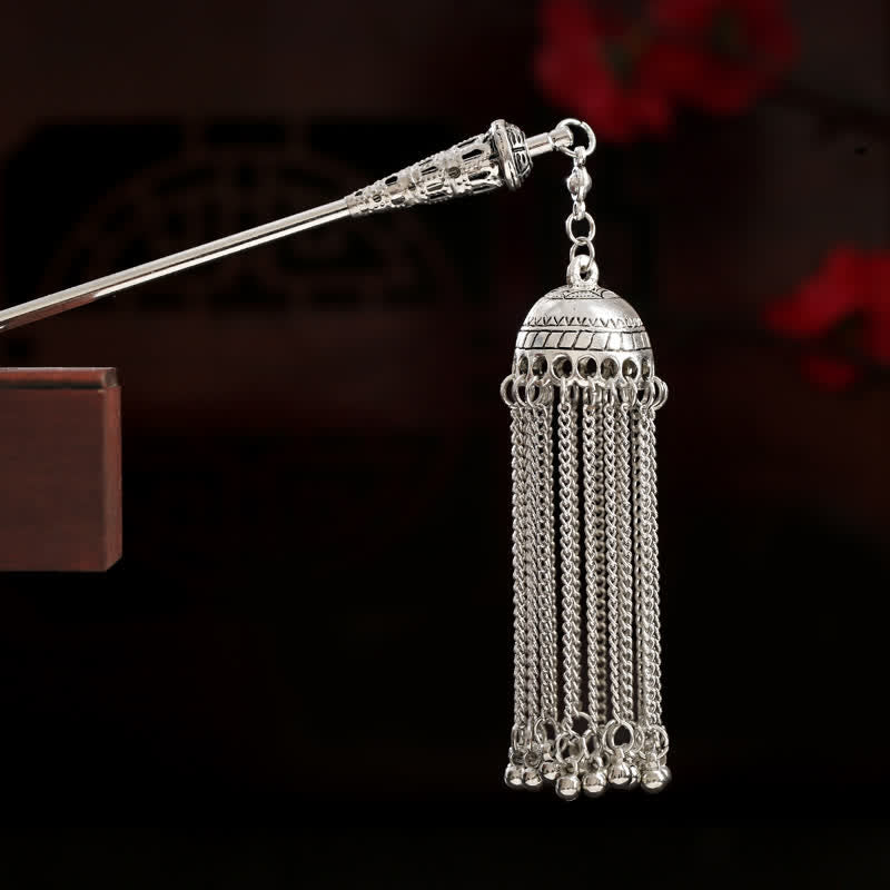 KarmaRipple's Water Drop Lily of the Valley Flowers Tassels Confidence Hairpin p7