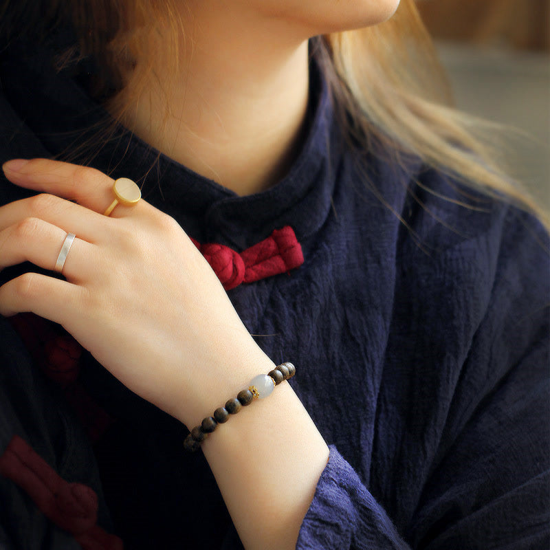 KarmaRipple's Agarwood Jade Strength Calm Bracelet p3