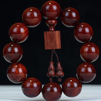 KarmaRipple's Tibetan Small Leaf Red Sandalwood Relaxation Bracelet