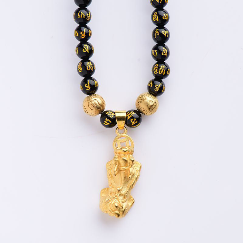 KarmaRipple's FengShui Obsidian PiXiu Wealth Pendant p3