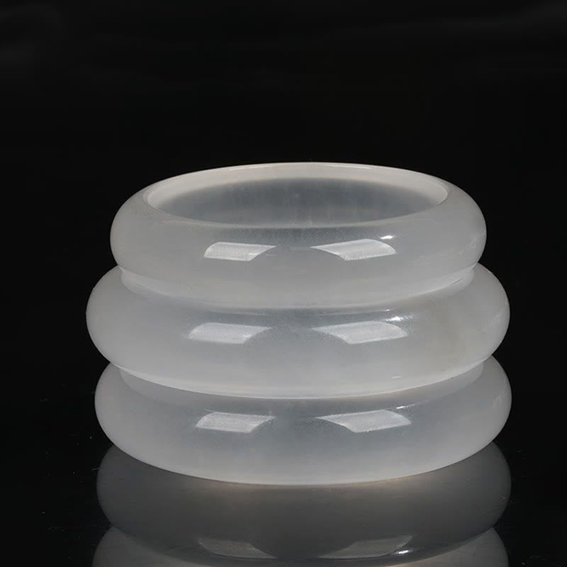 KarmaRipple's Authentic Translucent Golden Silk Jade Wealth Fortune Bracelet Bangle p10