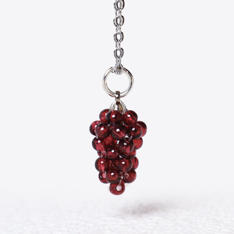 KarmaRipple's Authentic Garnet Red Agate Black Onyx Protection Pendant Necklace p5