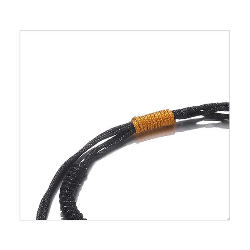 KarmaRipple's 2Pcs Green Aventurine Ivory Jade Peace Buckle Fortune Woven Pair Bracelet p19