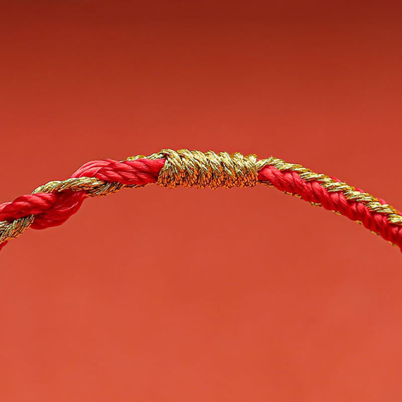 KarmaRipple's Handmade Chinese Zodiac Rabbit Rooster Rat Horse Dragon Protection Braid String Bracelet p9