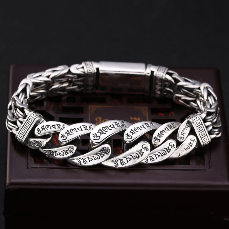 KarmaRipple's Om Mani Padme Hum Engraved Peace Purity Bracelet p12