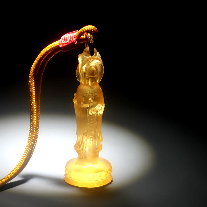 KarmaRipple's Avalokitesvara Buddha Liuli Balance Pendant p1