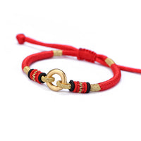 KarmaRipple's FengShui Fortunate Red String Pair Bracelet