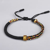 KarmaRipple's Om Mani Padme Hum Protection Fortune String Bracelet