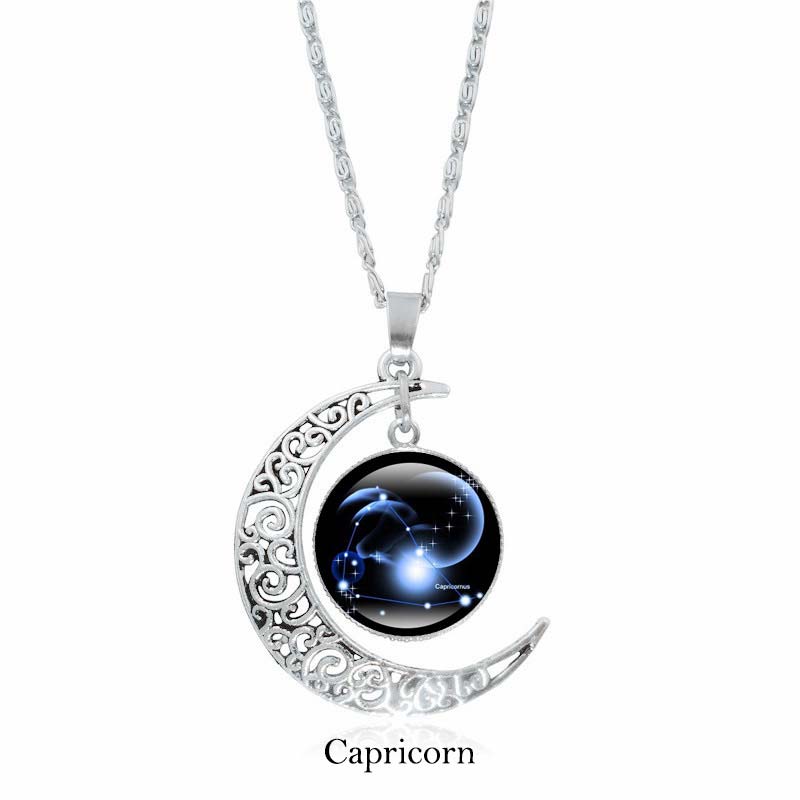 KarmaRipple's 12 Constellations of the Zodiac Moon Protection Pendant Chain Necklace p6