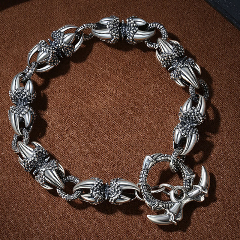 KarmaRipple's Dragon Claw Engraved Strength Protection Bracelet p3