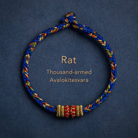 KarmaRipple's Tibet Handmade Chinese Zodiac Natal Buddha Fortune Strength Woven String Bracelet