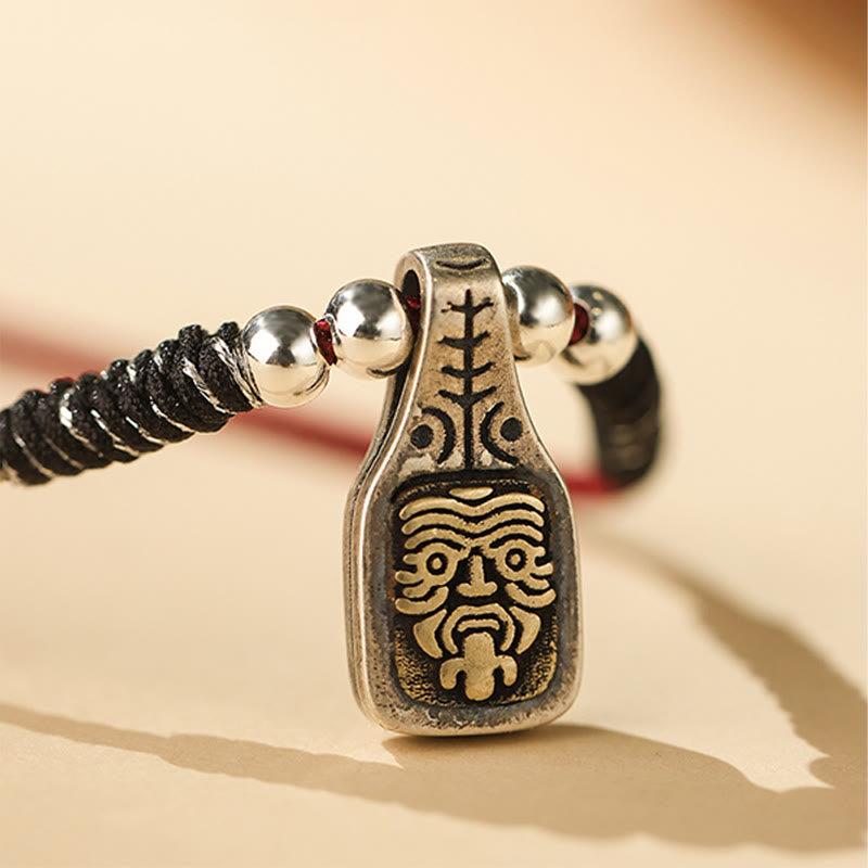 KarmaRipple's Tibetan 925 Sterling Silver Zakiram Goddess of Wealth Protection Rope Pendant Necklace p3