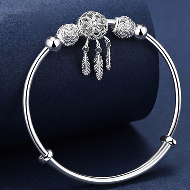 KarmaRipple's Tibetan Ivory Bronze Blessing Dream Catcher Talisman Bracelet p8