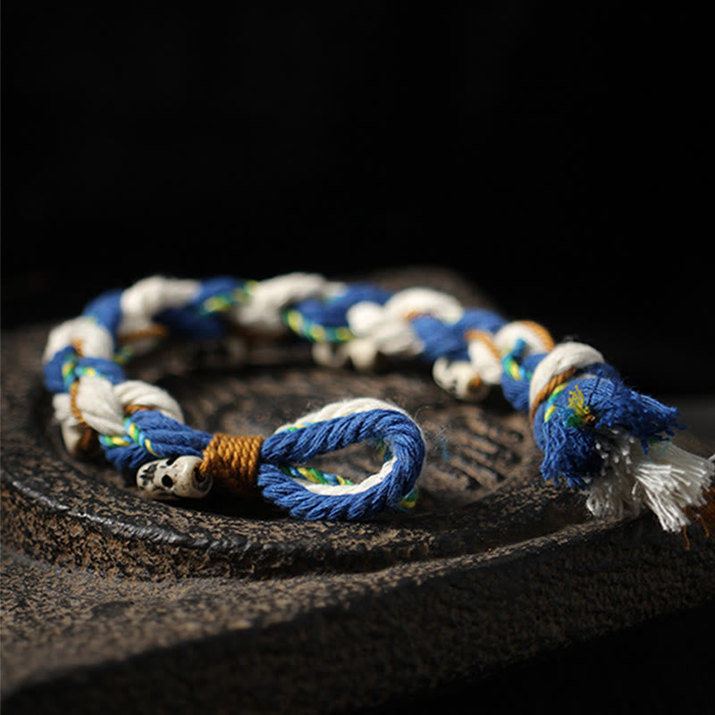 KarmaRipple's Tibetan Zakiram Goddess of Wealth Bead Engraved Handmade Fortune Bracelet p8