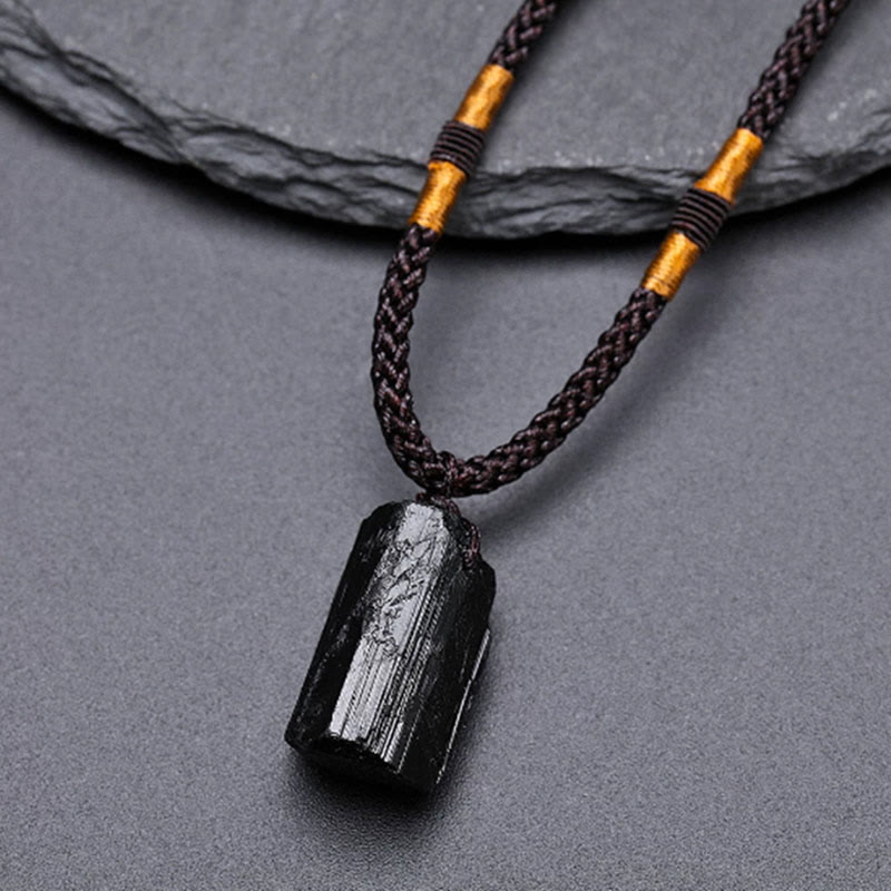 KarmaRipple's Authentic Black Tourmaline Positive Rope Pendant Necklace p7