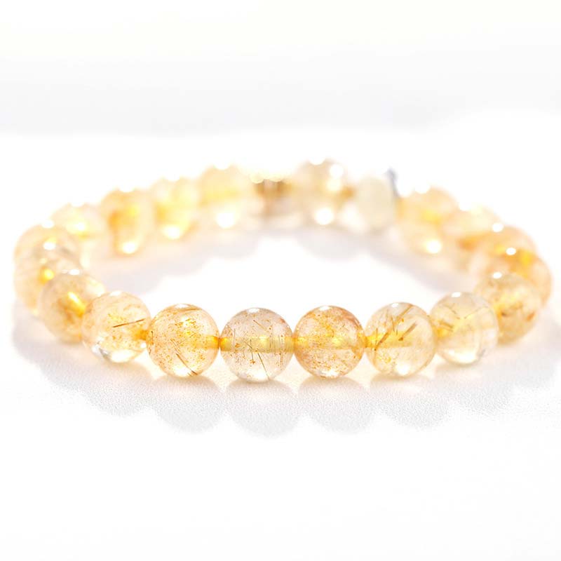 KarmaRipple's Citrine Fortune Protection Moon Talisman Bracelet p8