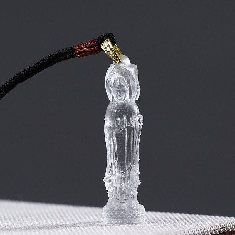 KarmaRipple's Avalokitesvara Buddha Liuli Balance Pendant p12