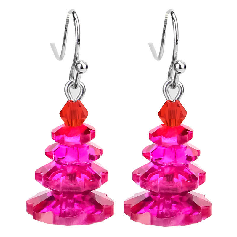 KarmaRipple's Various Crystals Christmas Tree Amethyst Peace Balancing Drop Earrings p8