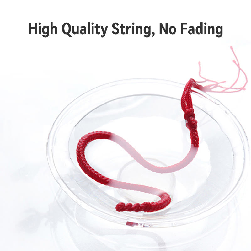 KarmaRipple's 999 Gold Fortunate Bead Eight Thread Peace Weave Red Rope Bracelet p12