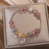 Strawberry Quartz&Moonstone(Wrist Circumference 16-16.5cm)