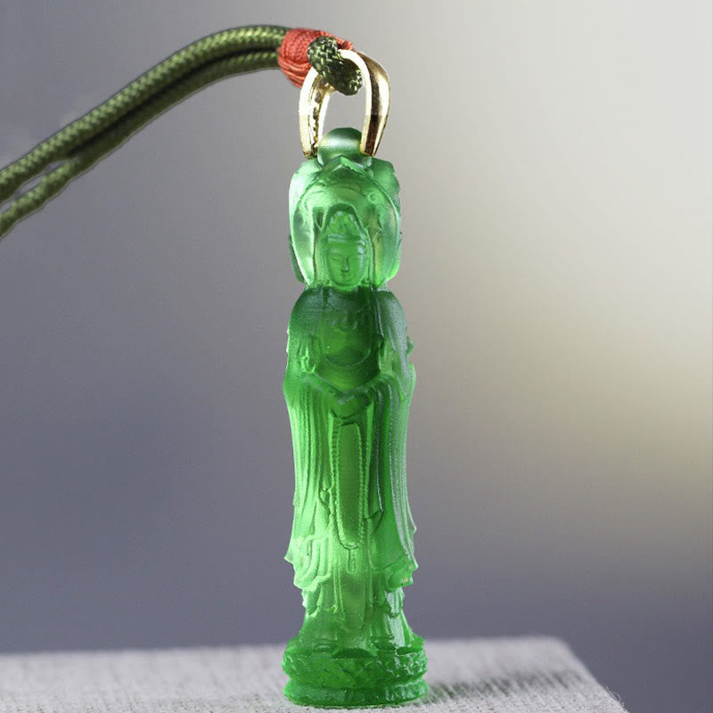 KarmaRipple's Avalokitesvara Buddha Liuli Balance Pendant p4