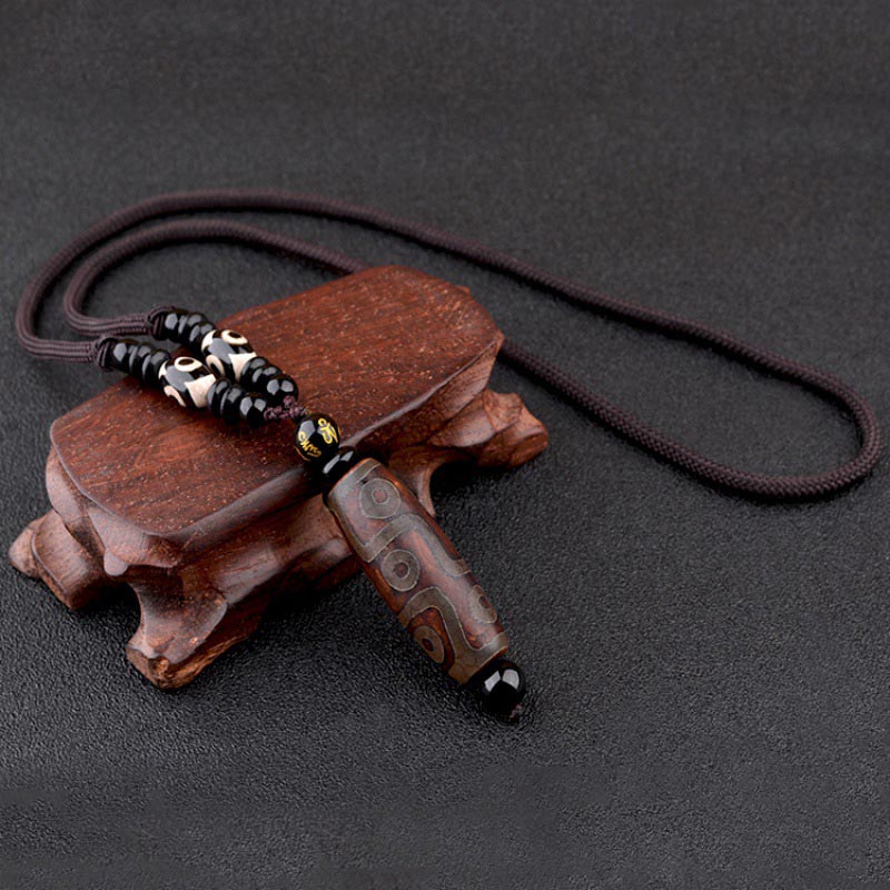 KarmaRipple's Nine-Eye Dzi Bead Wealth Protection Pendant p16