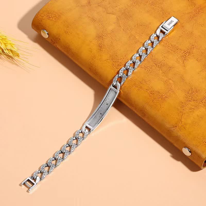 KarmaRipple's Tiger Bronze Fortune Cuff Chain Bracelet p7