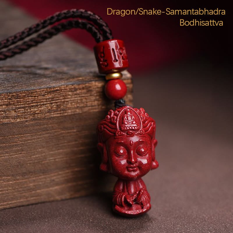 KarmaRipple's Chinese Zodiac Natal Buddha Authentic Cinnabar Amulet Keep Away Evil Spirits Pendant Necklace p4