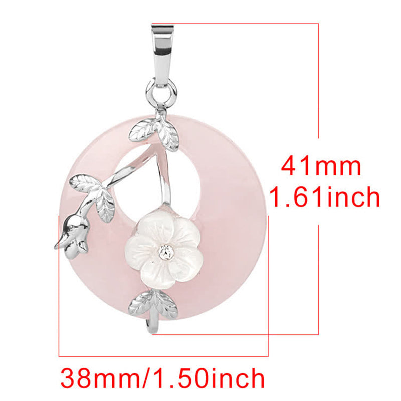 KarmaRipple's Various Gemstone Amethyst Green Aventurine Flower Balancing Pendant Necklace p40